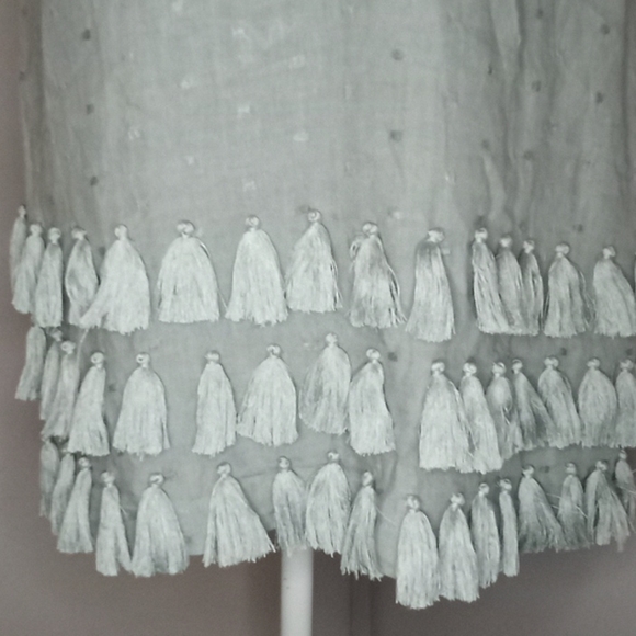 Tularosa | Linen Tassle Mini Dress - Picture 6 of 11